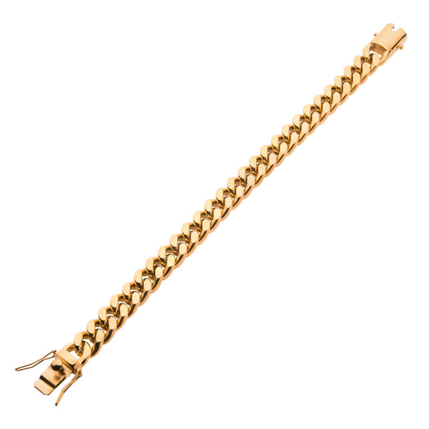 Link and Chain - 10mm 18K Gold Plated Miami Cuban Chain Bracelet