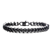 Stainless Steel Black Plated 8mm Diamond Curb Chain