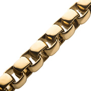 Men's 18K Gold plated box chain bracelet