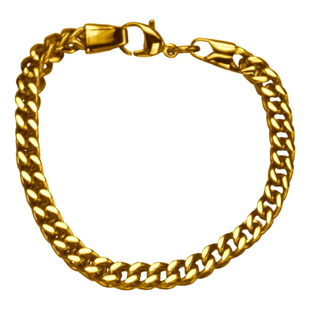 Link and Chain - Plated Gold Franco Chain Bracelet