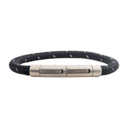 6mm Black Reflective Nylon Cord Bracelet