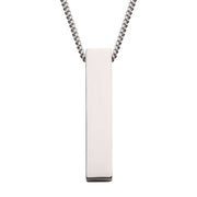 The Monolith Engravable Pendant with Chain