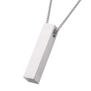 The Monolith Engravable Pendant with Chain