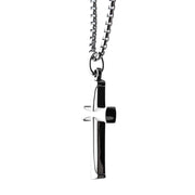 Men's stainless steel cross pendant